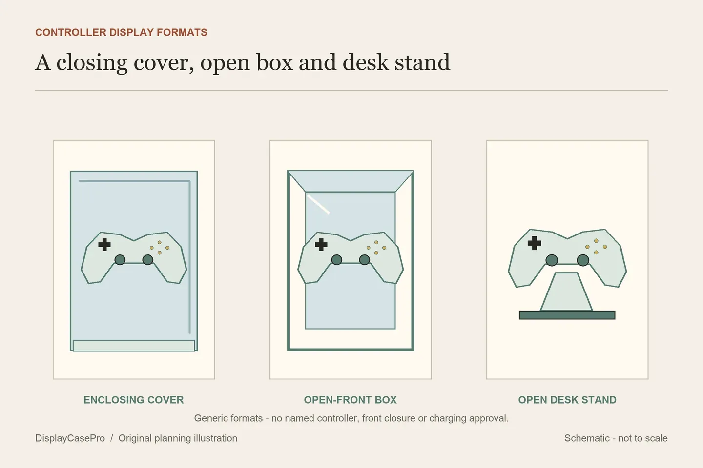 Video Game Controller Display Cases: Boxes, Stands and Access