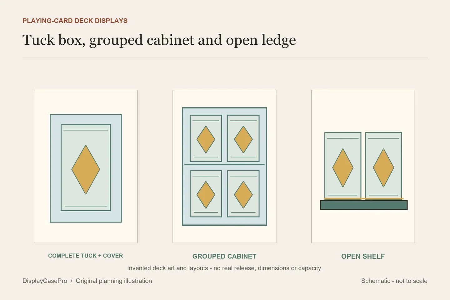 Playing Card Display Cases: Decks, Tuck Boxes and Shelves