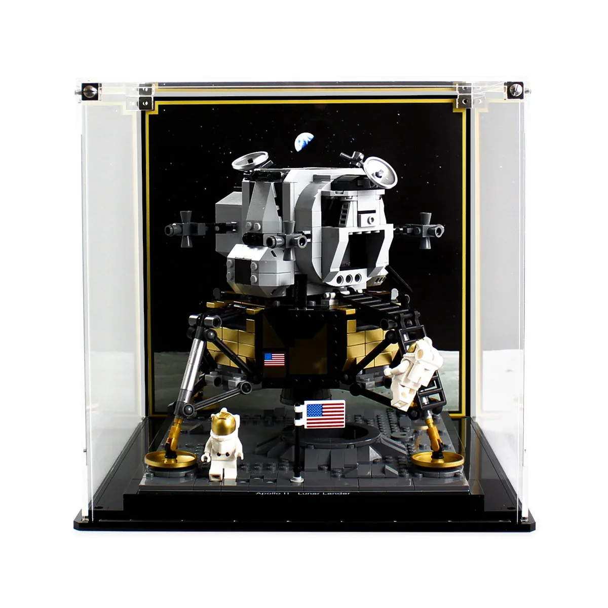 LEGO Apollo 11 Display Cases: 10266 Lander and Moon Scene