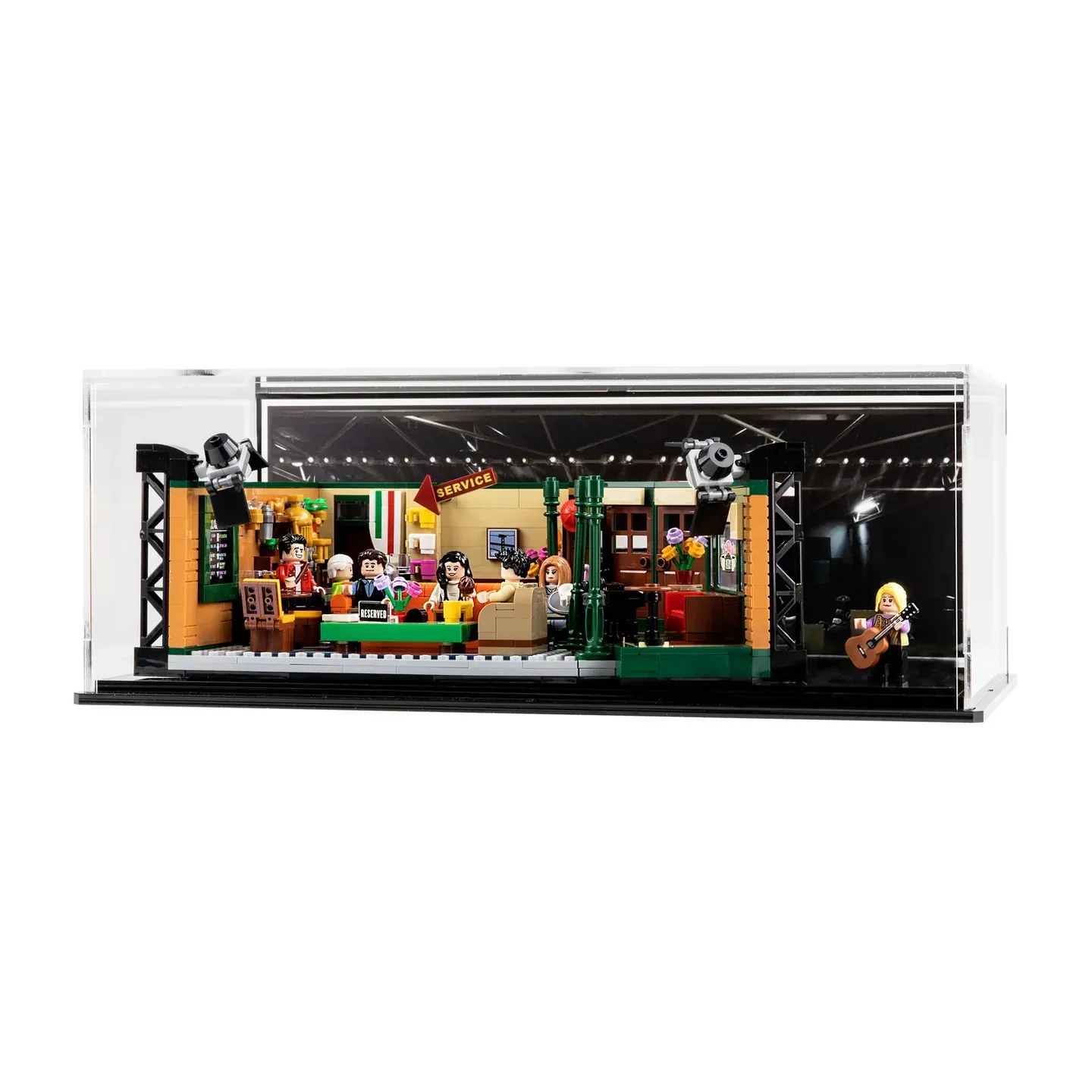 LEGO Central Perk Display Cases: Solo, Combined and Tiered Scenes