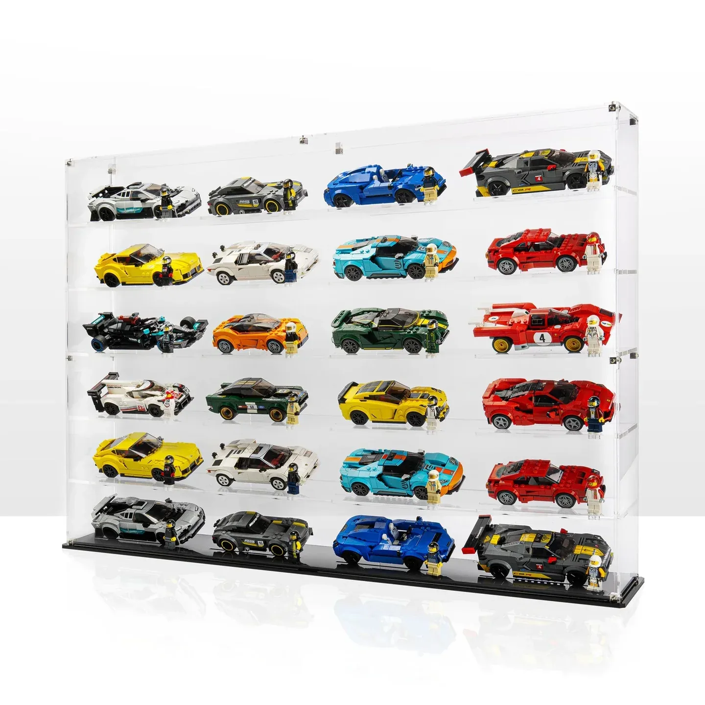 LEGO Speed Champions Display Cases: Car Counts and Set Fit